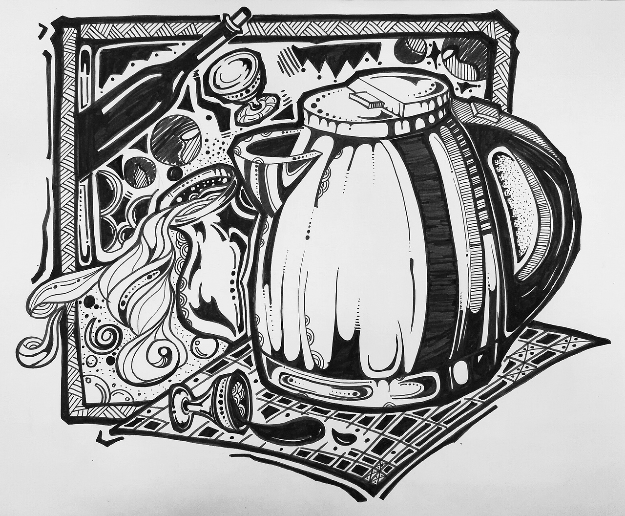 创意速写设计素描