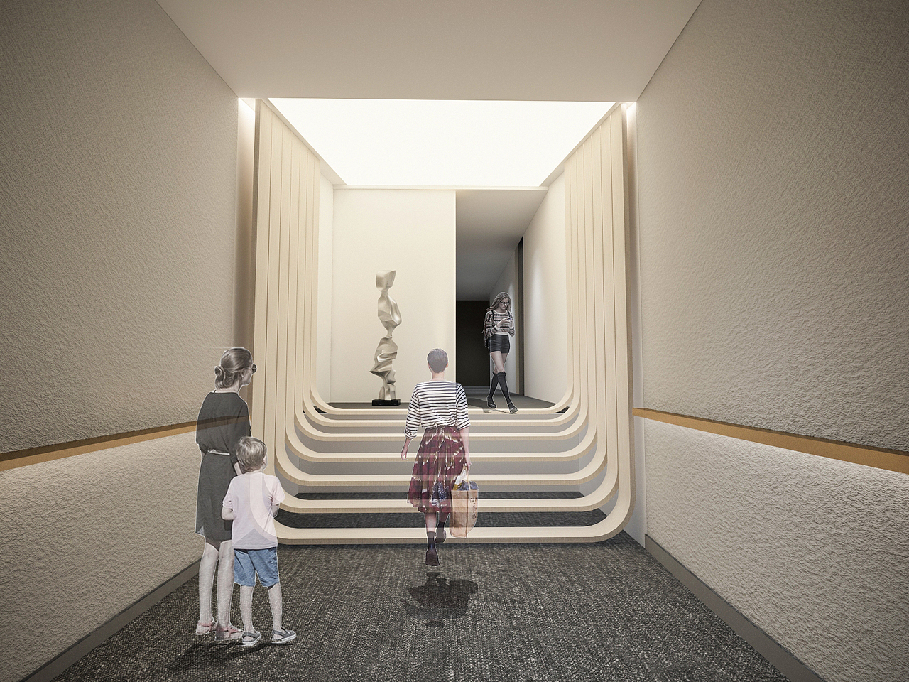 空间设计 通道 走廊 艺术 共生