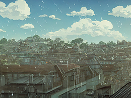 #AI创作实验室#天台下雨晴空