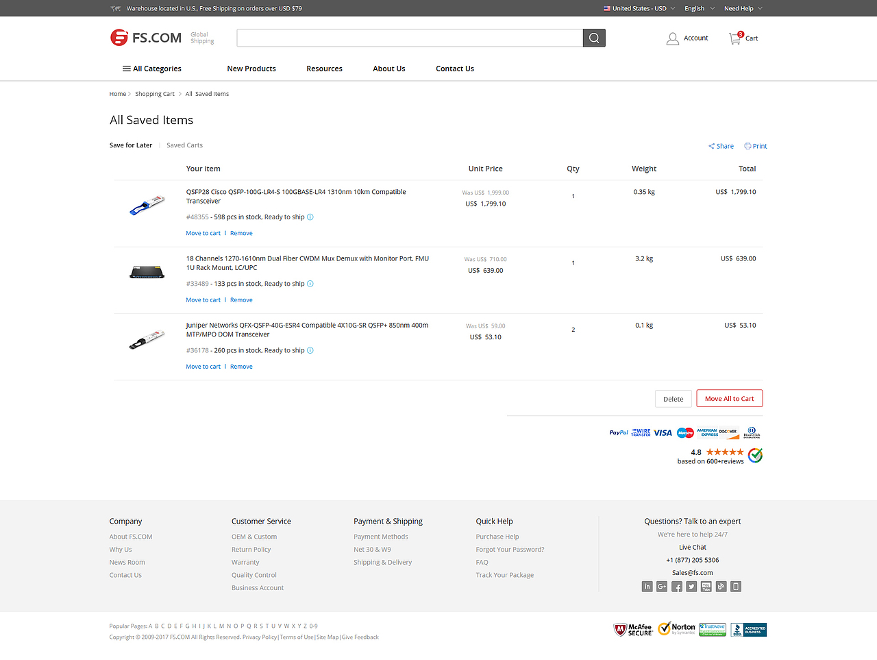 All Saved Items-save later