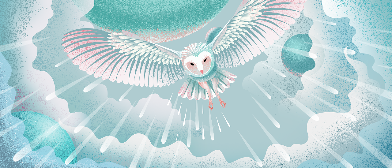 插画练习——清晨的猫头鹰（图ZMTQ4MjI2MzE2） - 创作习作 - 站酷设计师舍易sheyi原创素材 - 站酷ZCOOL