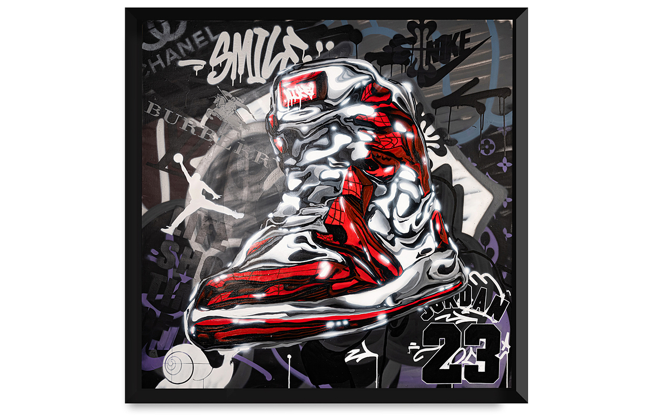 【Air jordan】一副球鞋涂鸦作品，无可取代的情怀（图ZMjczMzIzOTQ0） - 绘画 - 站酷设计师北京街头涂鸦团队原创素材 - 站酷ZCOOL