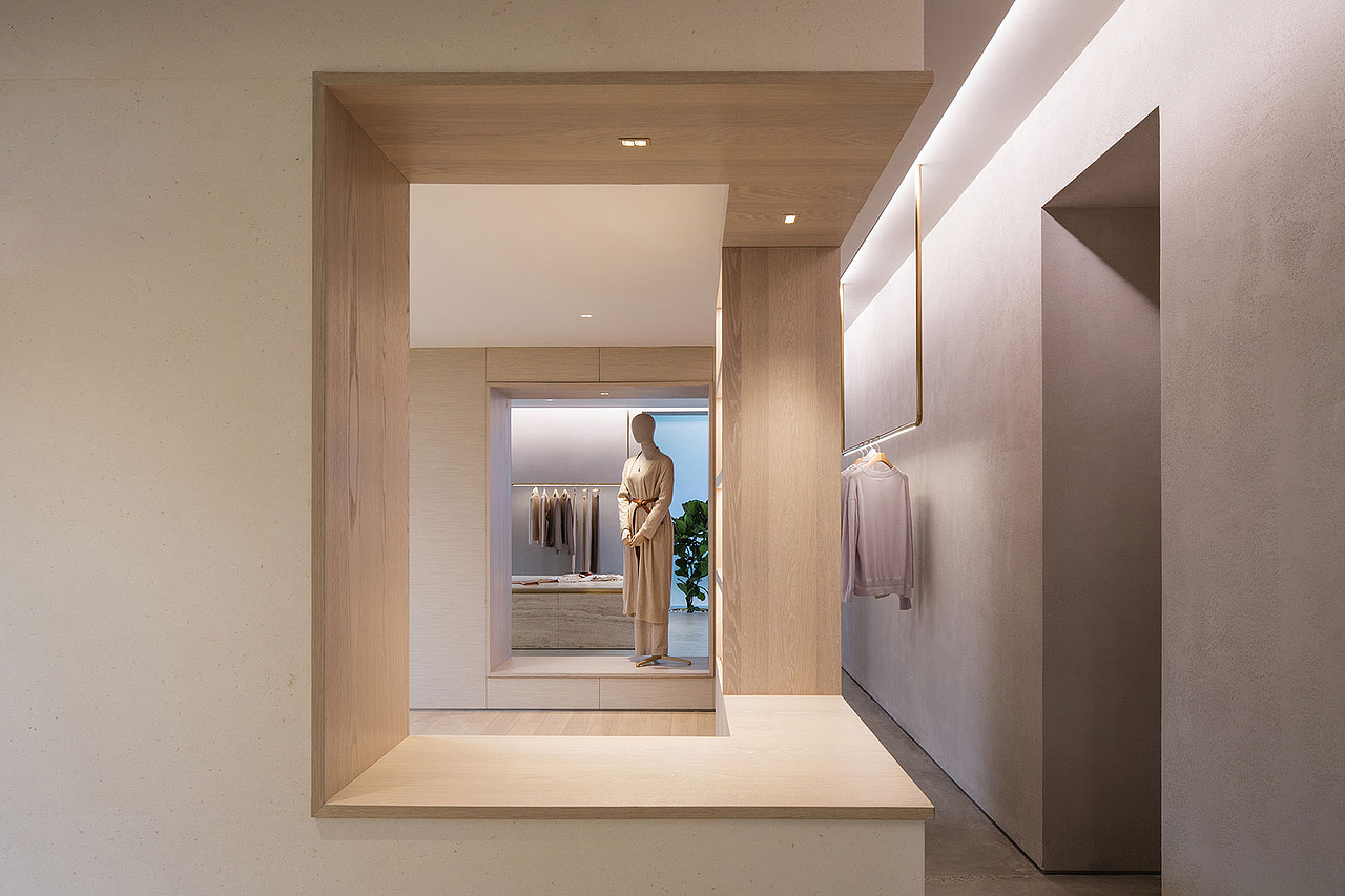 「服装店设计」自然原木气息 ▏纯天然服饰