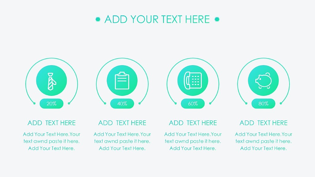 【小苹果】iOS清新多彩通用行业PPT模板