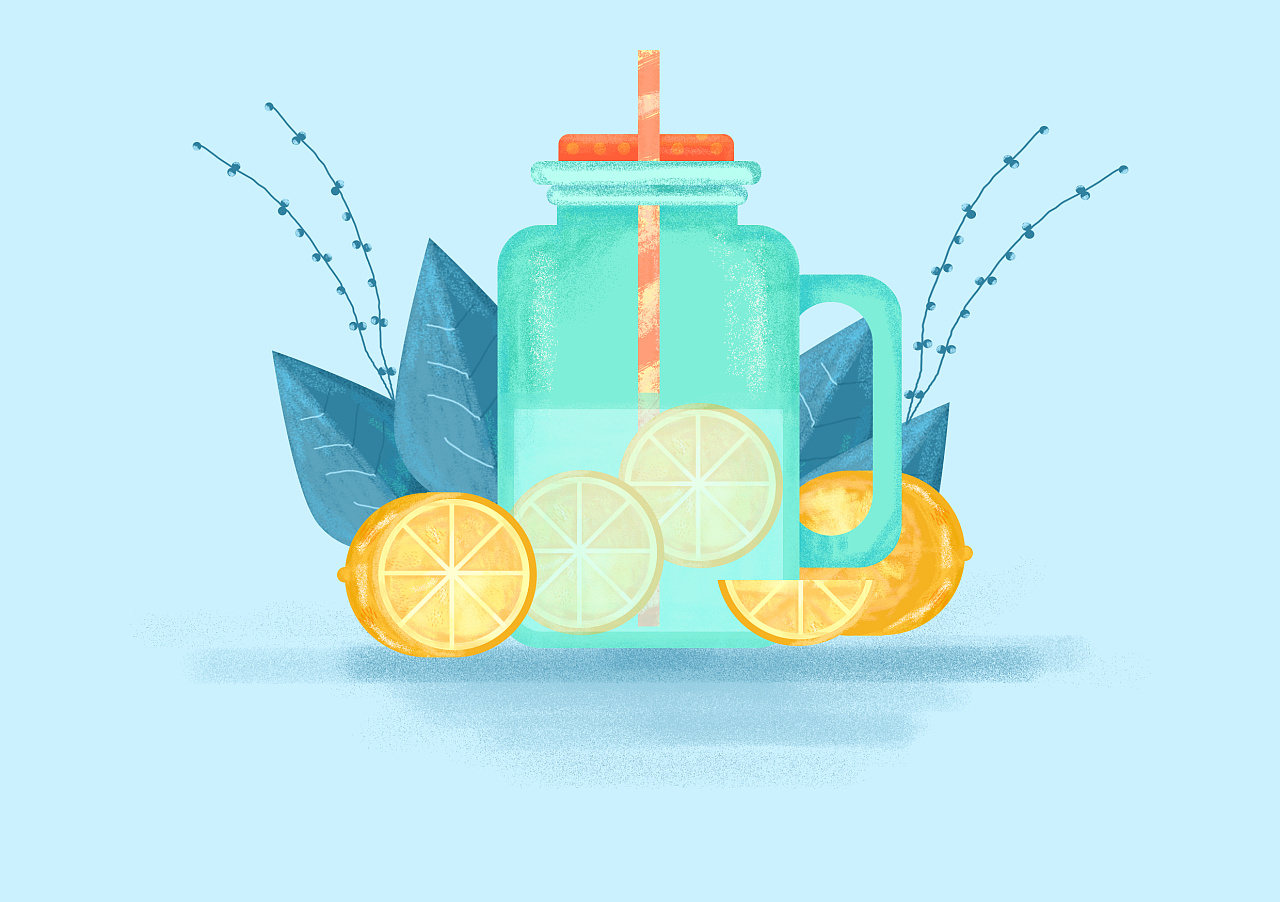 夏日汽水 |插画|创作习作|尤里uri - 临摹作品 - 站酷 (zcool)