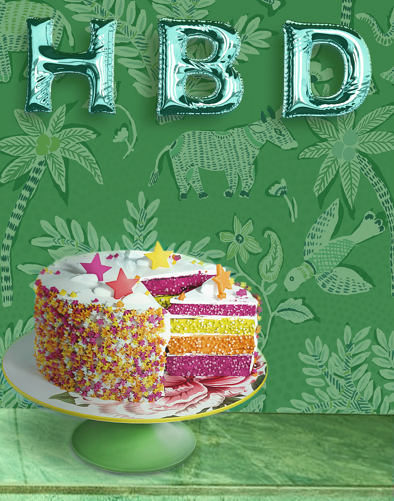 过生日,给自己做个蛋糕,就是都是SSS材质有点麻烦,气球用标准渲染器渲染的