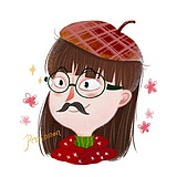 柿子插画的头像