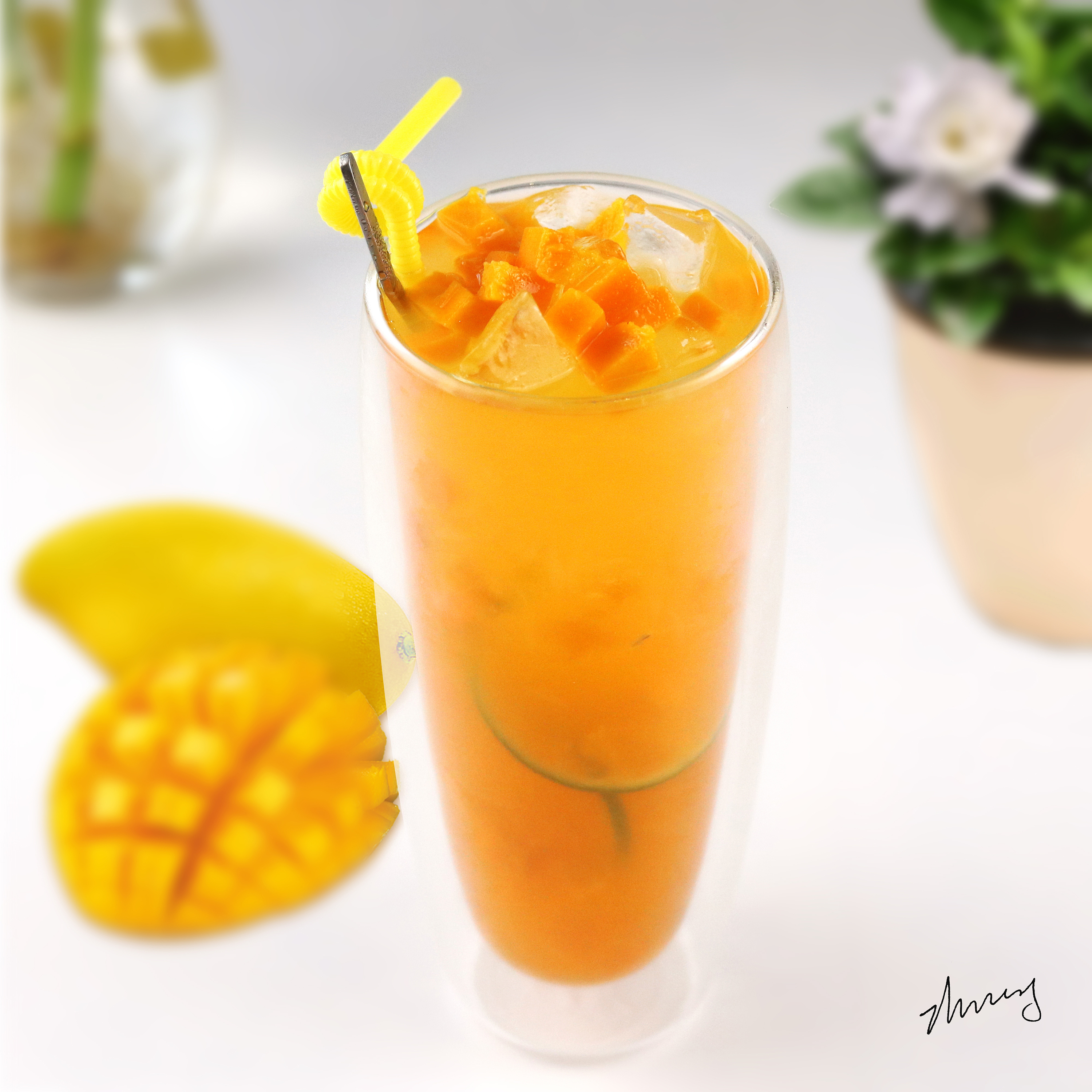 小清新 水果茶 果饮 摄影