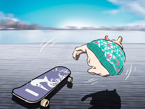 玩滑板的小白菜～～