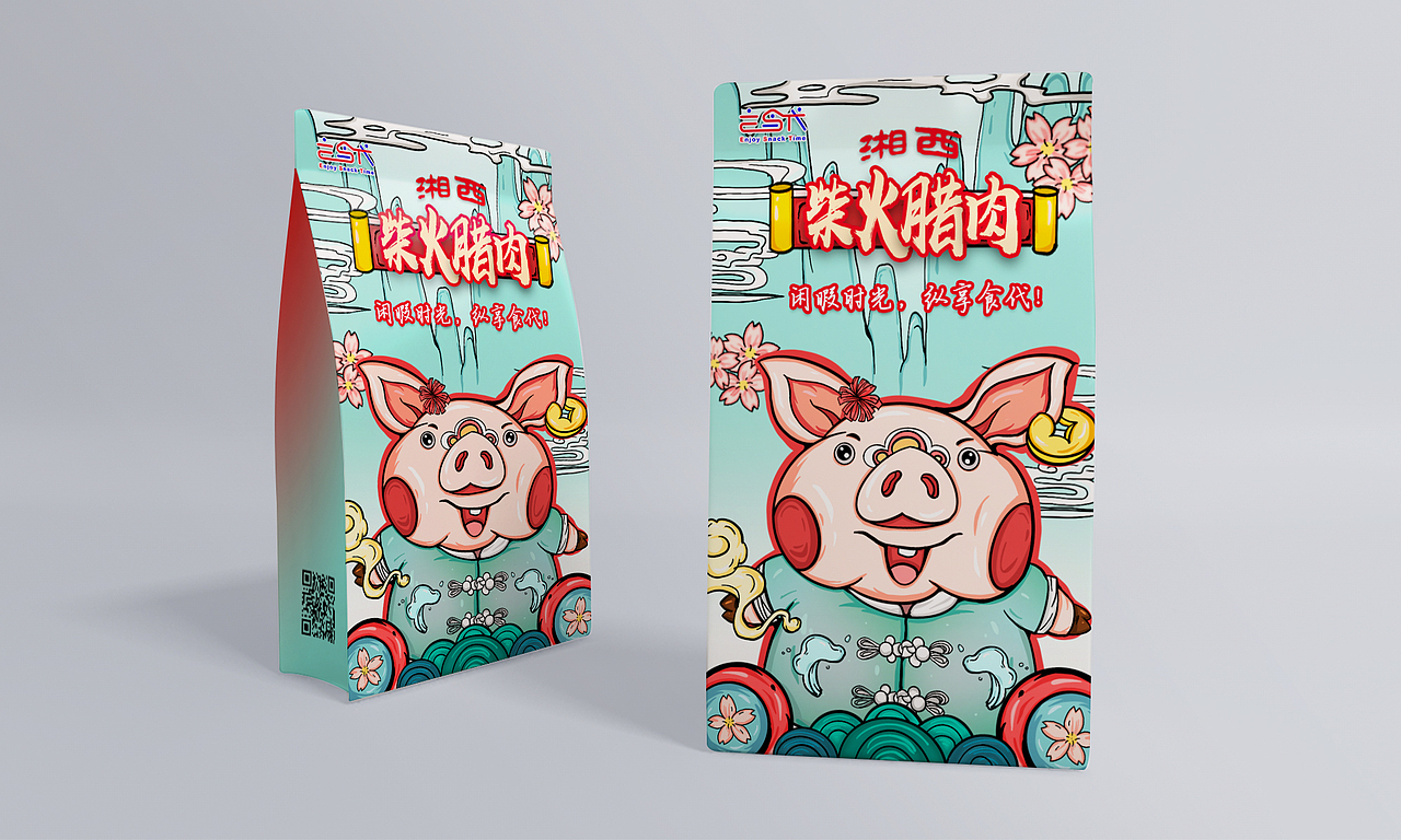 享食代 国潮手绘包装（图ZMjM0MjkxODA4） - 包装 - 站酷设计师湖南印探文化原创素材 - 站酷ZCOOL
