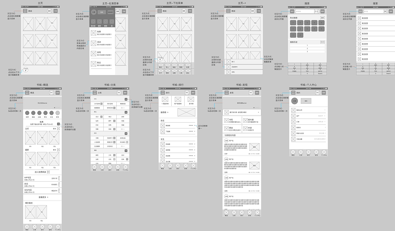 微阅Axure原型图