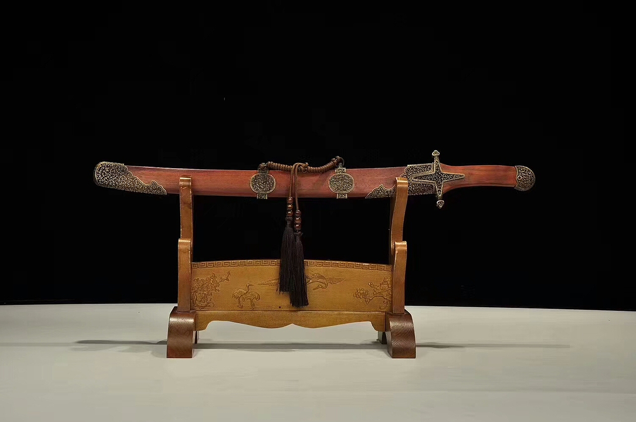 明十字护手刀铜装镂空中东风格和风堂美术刀剑