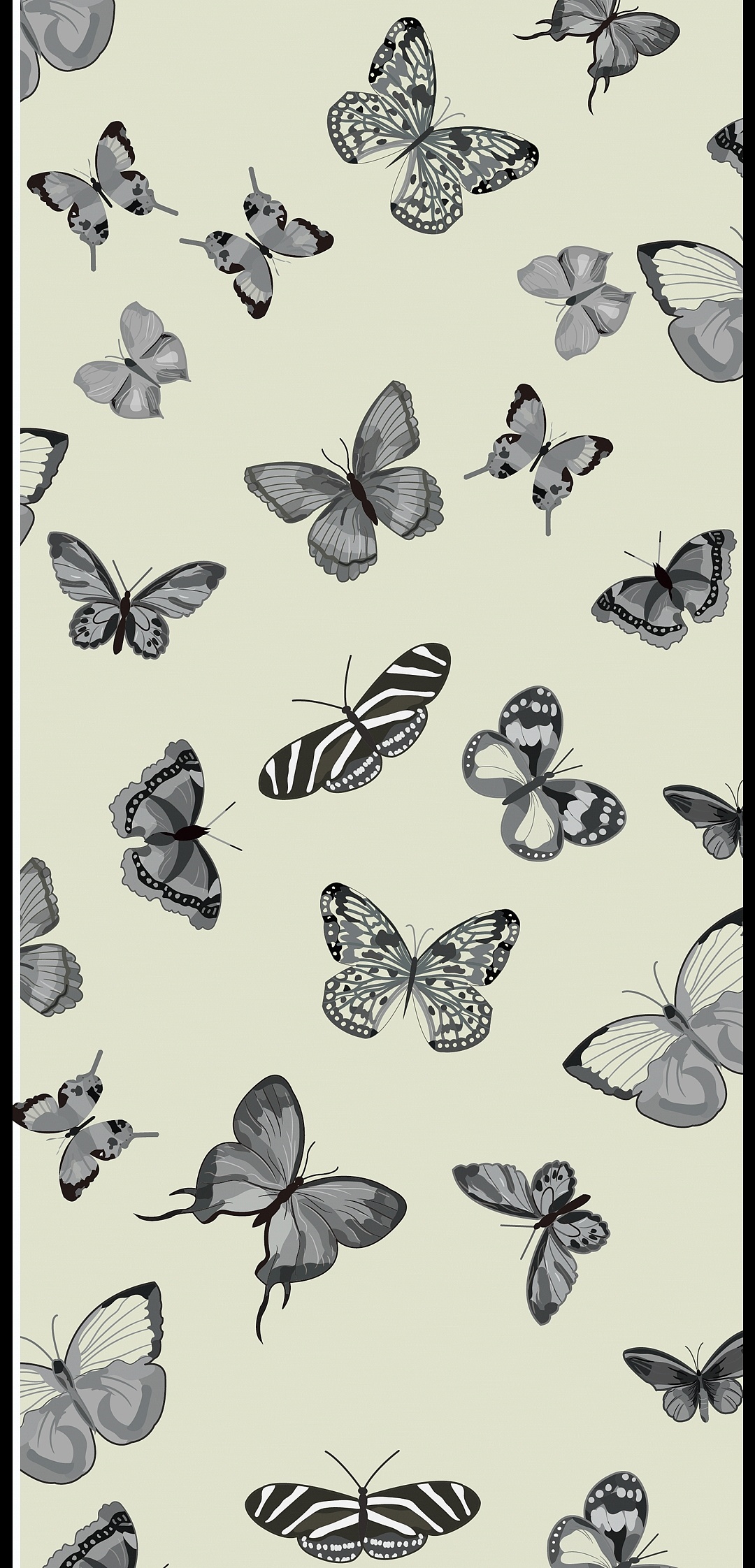 蝴蝶线稿 素材 黑白 线条 - 堆糖，美图壁纸兴趣社区