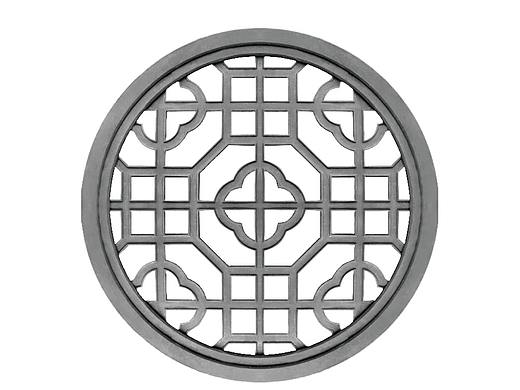 仿古镂空砖雕——围墙墙壁镂空窗装饰图案欣赏