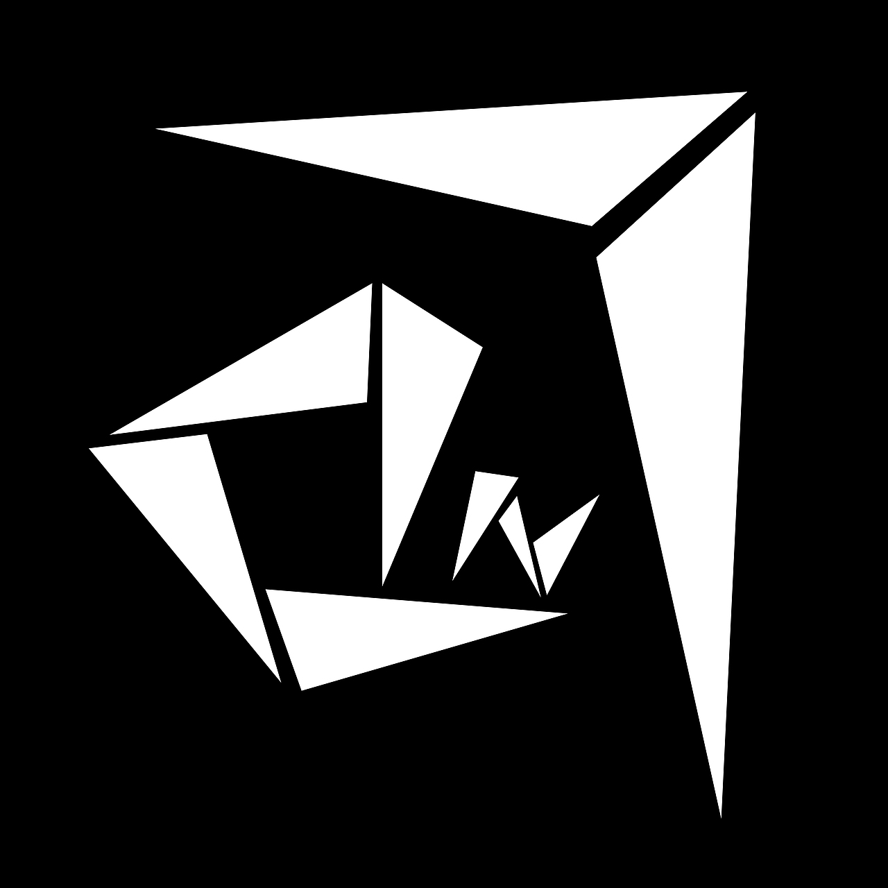 当时建了一个群,是由于当时在斗鱼直播嘛,有几个观众朋友建议我建个群让有兴趣的人进来一起交流,于是乎“安七绘所”这个小团体就形成了。建群当天我就随手用PS拉了几个三角形拼凑出了“an7”的图样作为群的标志,并以此作为安七绘所的LOGO。