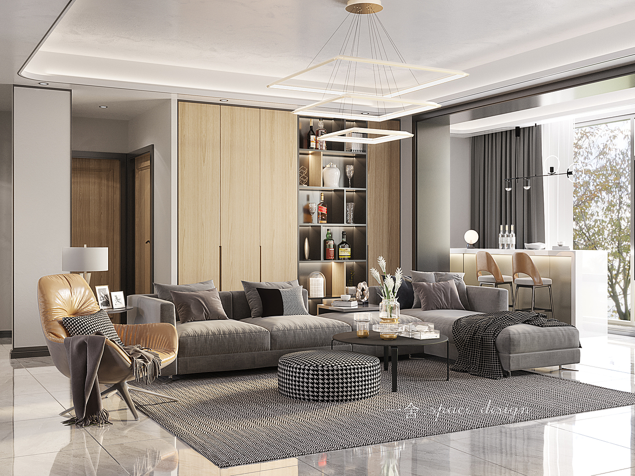 现代 | 家装（图ZMTk4NzkxODQ0） - 家装设计 - 站酷设计师一舍空间表现原创素材 - 站酷ZCOOL