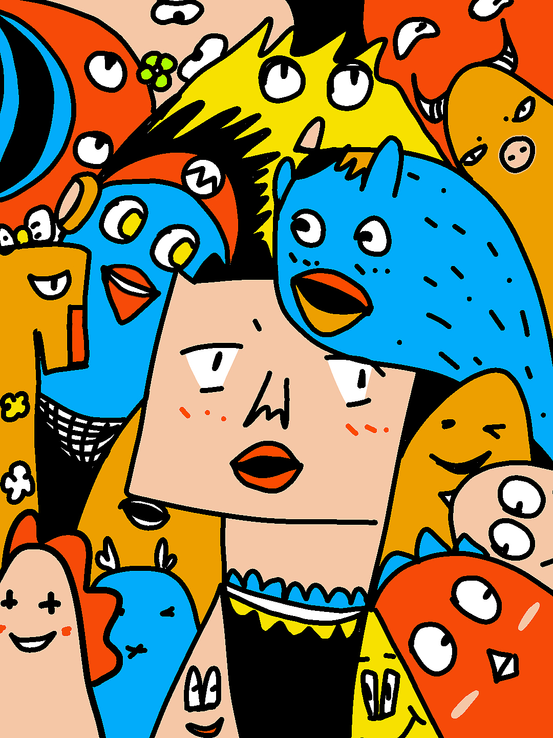 奇奇怪怪的画~（图ZMzcxNjYzNTQ4） - 艺术插画 - 站酷设计师玉霄神原创素材 - 站酷ZCOOL