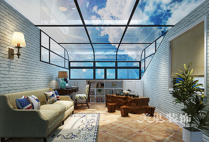 郑州林溪湾280平美式风格别墅装修需要多少钱（图ZODEyMjEzMDQ=） - 家装设计 - 站酷设计师美巢装饰花园路店原创素材 - 站酷ZCOOL