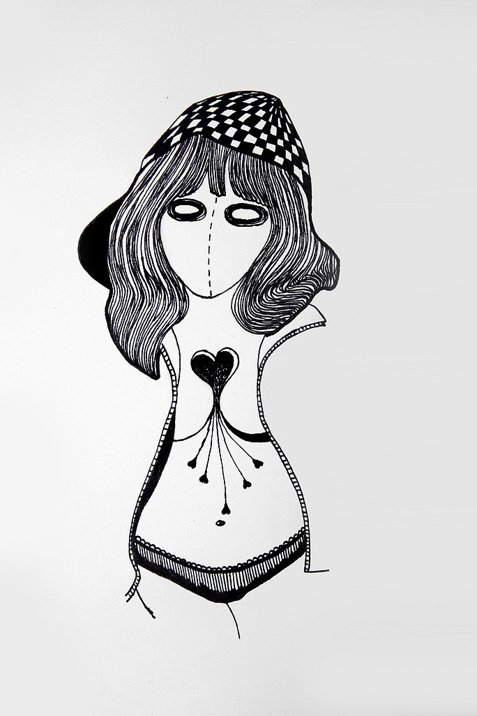 暗黑系列|插画|新锐潮流插画|线体作用_原创作品-站酷zcool