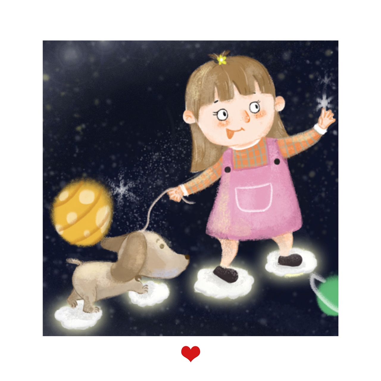 小小的太空梦（图ZMjAyODM2NjQ0） - 儿童插画 - 站酷设计师花花花大官人原创素材 - 站酷ZCOOL