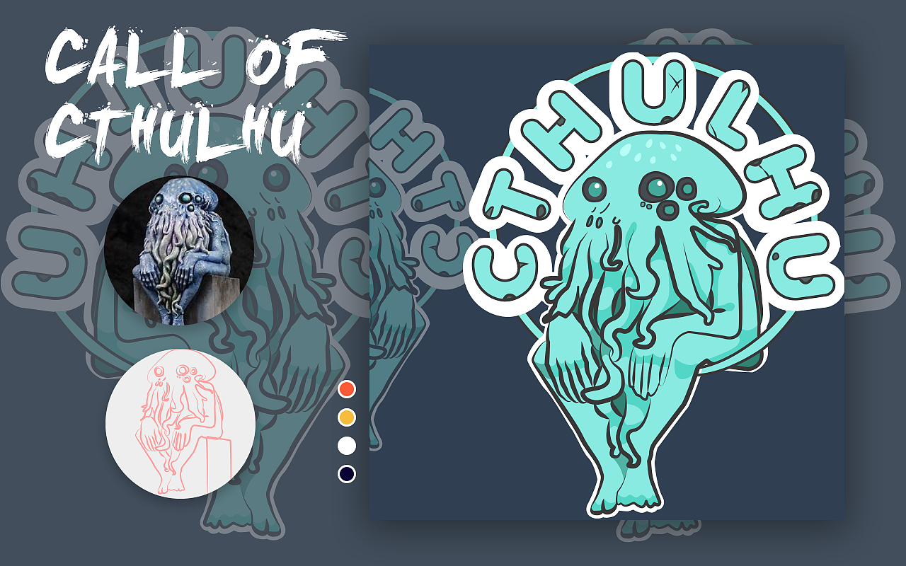 动物插画|克苏鲁