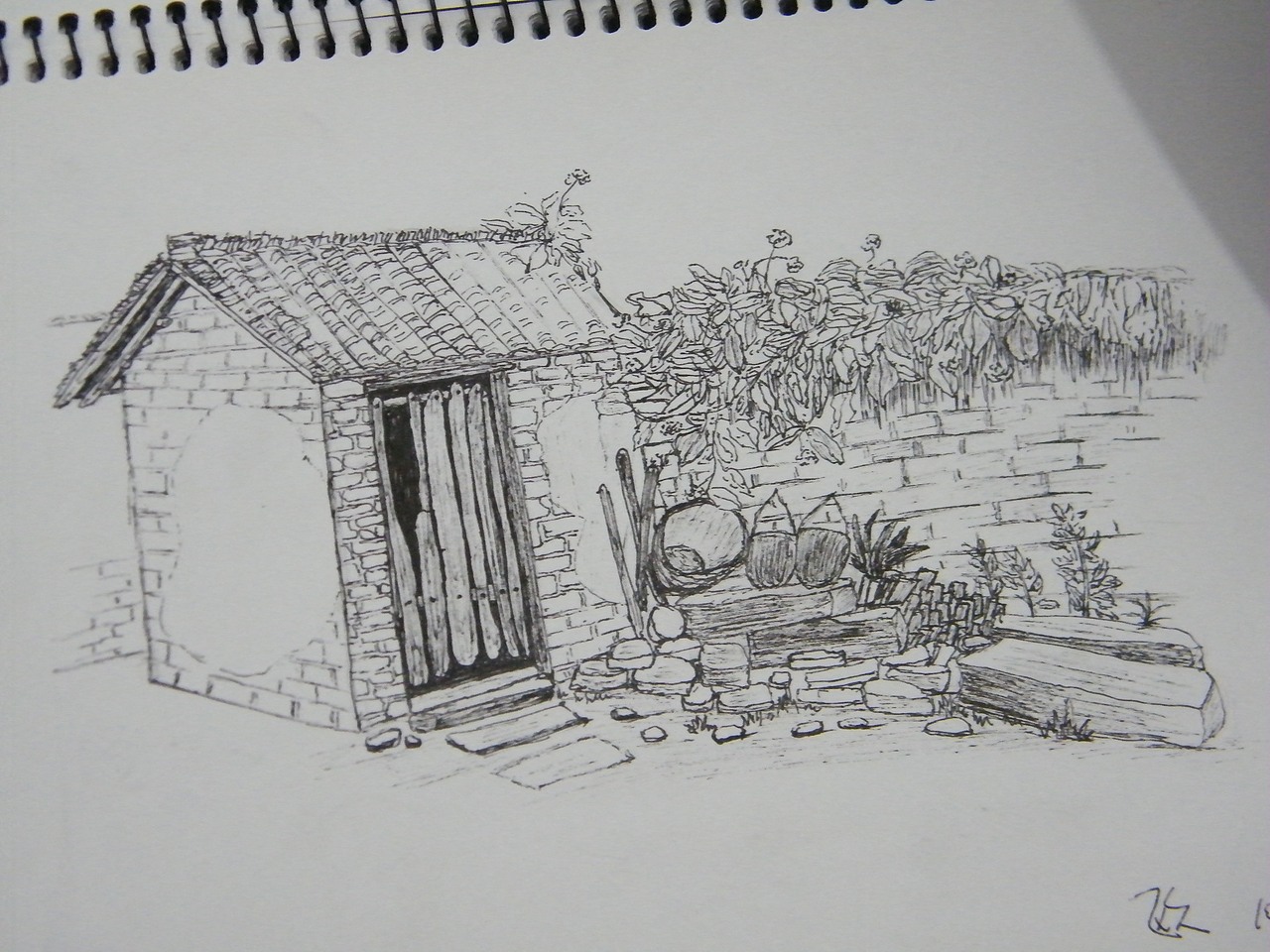 安微写生，那时为了完成作业，不咋么认真