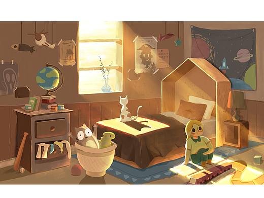 午后阳光 | 插画