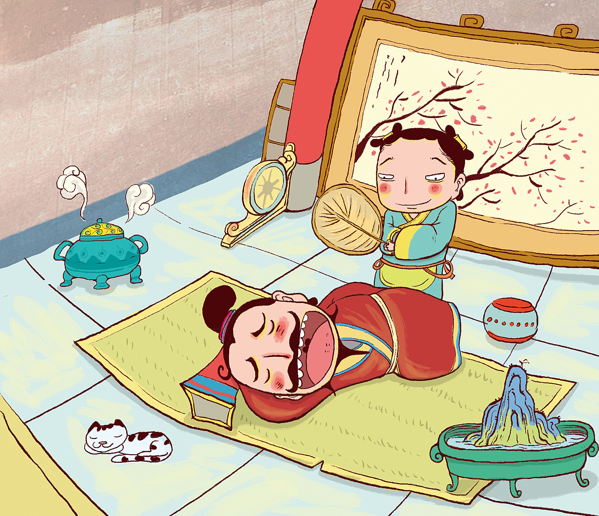 古代一些小故事插图集（图ZODI0ODA4NA==） - 商业插画 - 站酷设计师夜歌儿原创素材 - 站酷ZCOOL