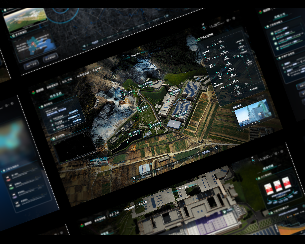 智慧园区大屏项目展示（图ZMjY3Mzc2MzM2） - 软件界面 - 站酷设计师做设计的阿躍原创素材 - 站酷ZCOOL