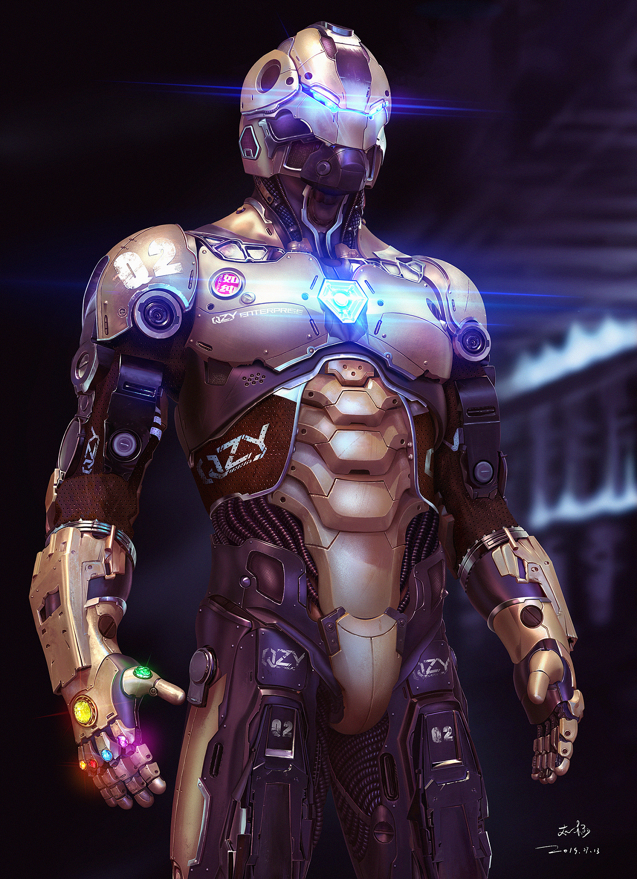 无限机甲|插画|创作习作|落杨 - 原创作品 - 站酷 (zcool)
