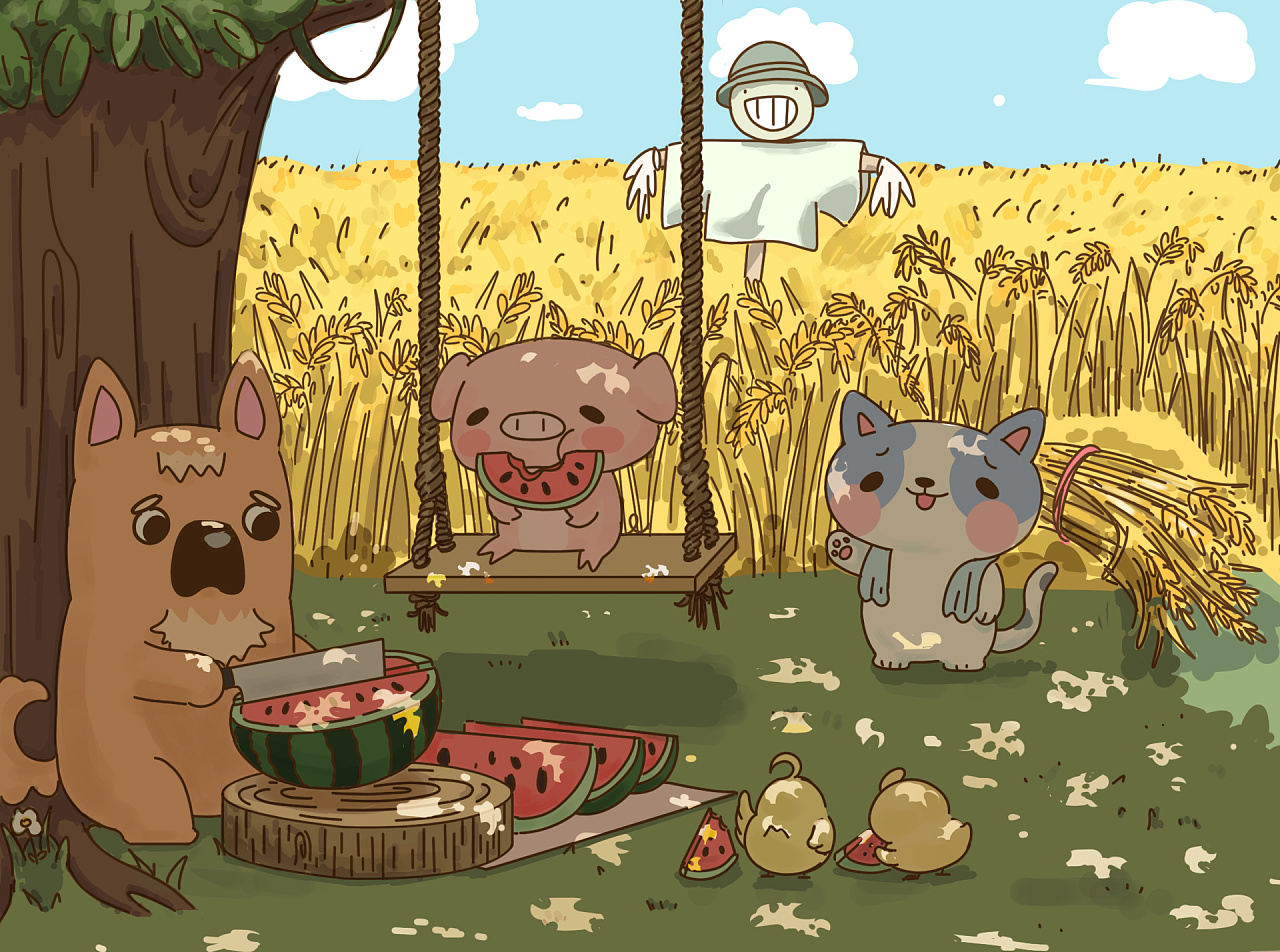 动物小镇|插画|儿童插画|咸鱼肝油 - 原创作品 - 站酷 (zcool)