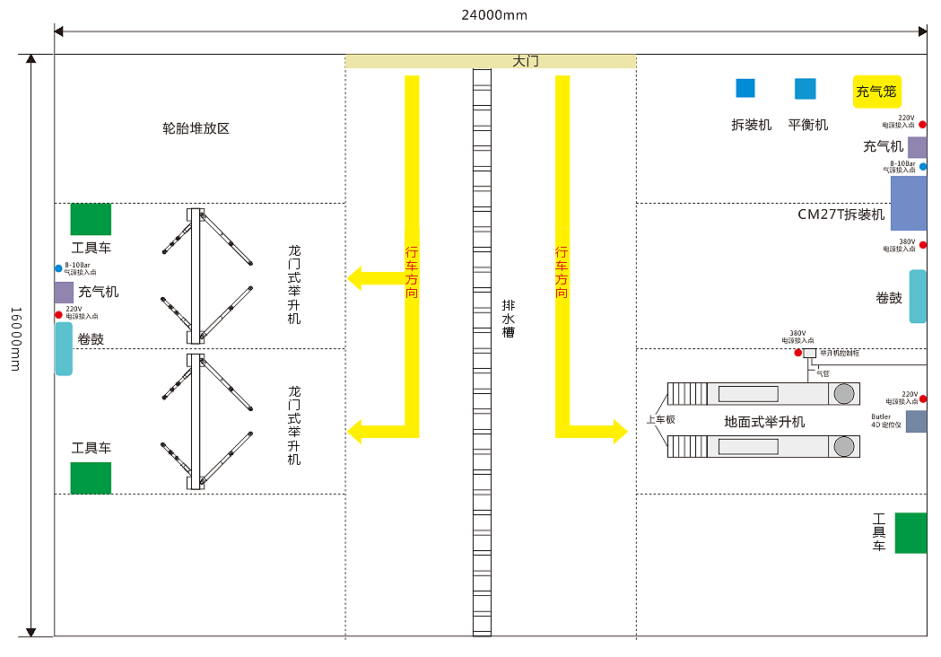 轮胎店的装修示意图（图ZMzU4MTMwNTY=） - 其他空间 - 站酷设计师亦深亦浅原创素材 - 站酷ZCOOL