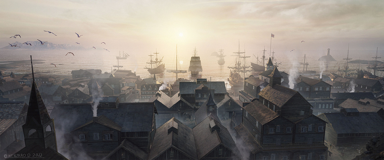 《波士顿倾茶事件》概念设计