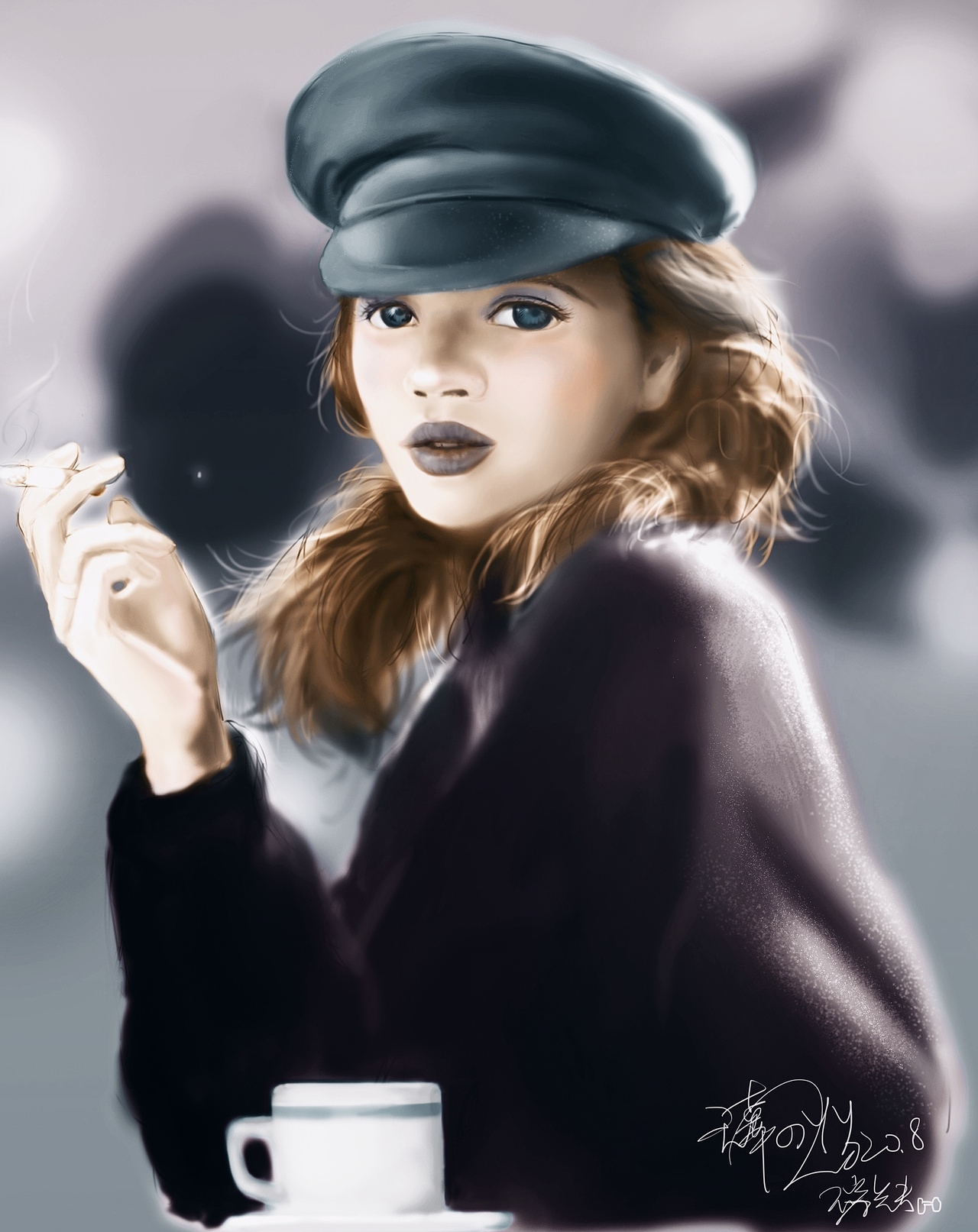 无辜眼神的女孩