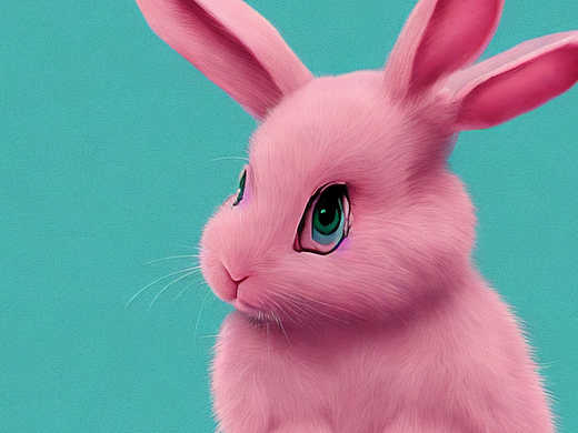 #AI創(chuàng)作實(shí)驗(yàn)室#粉紅兔子（個(gè)人主頁(yè)-ZNjIzMzg4MDA=） - AI作品 - 站酷設(shè)計(jì)師sixsunempire原創(chuàng)素材 - 站酷ZCOOL