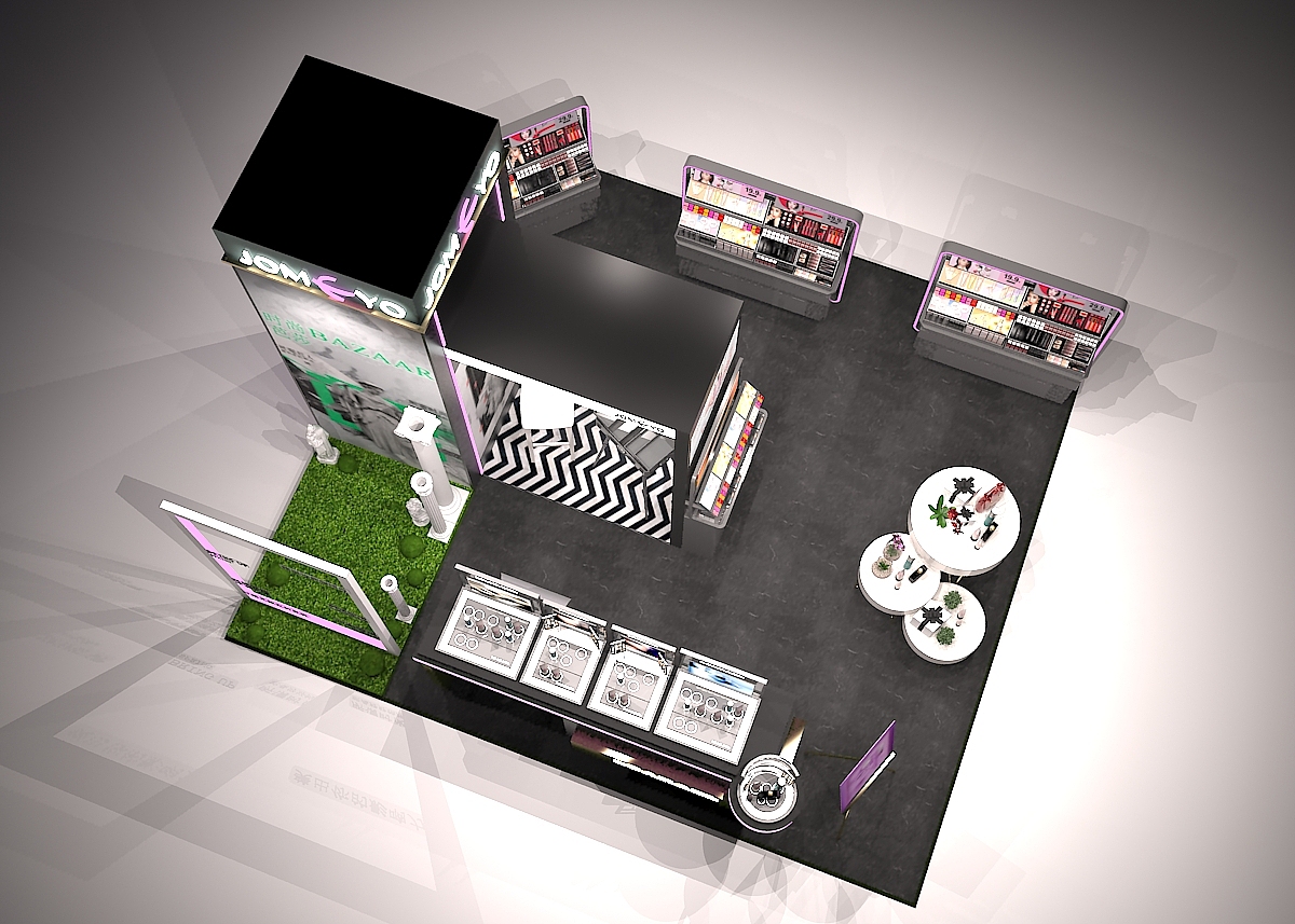 美妆中岛展示（图ZMTc3NTA2MzIw） - 展陈设计 - 站酷设计师Cyndee黄原创素材 - 站酷ZCOOL