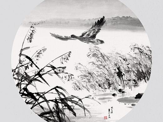 徘徊望尽东南地，芦苇萧萧野水黄。