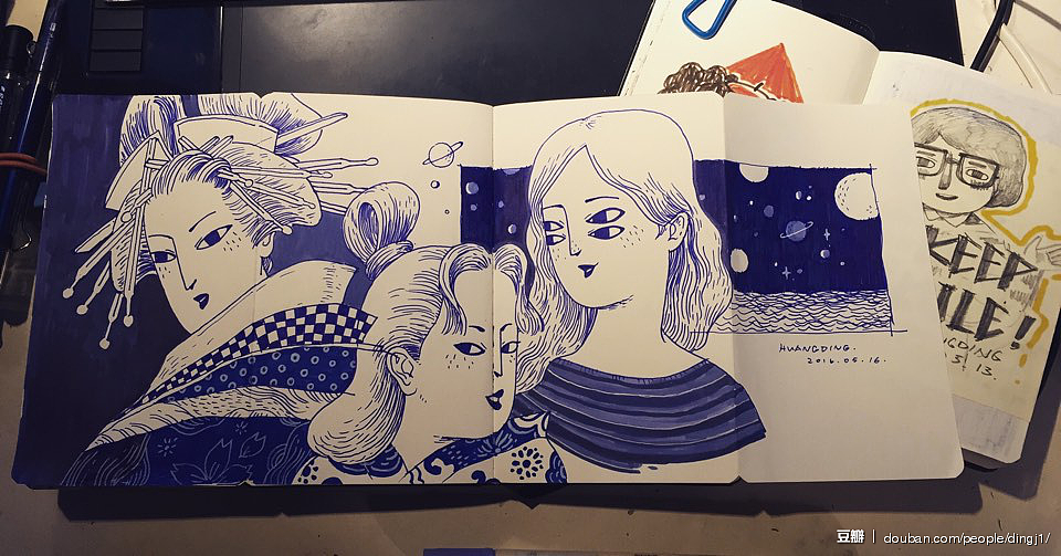 2016随身绘画本的日常（五月）（图ZNTE5Njg1Mjg=） - 艺术插画 - 站酷设计师丁几huangding原创素材 - 站酷ZCOOL