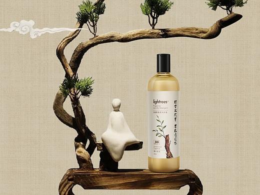 lightrees光合绿香氛洗衣液上市海报