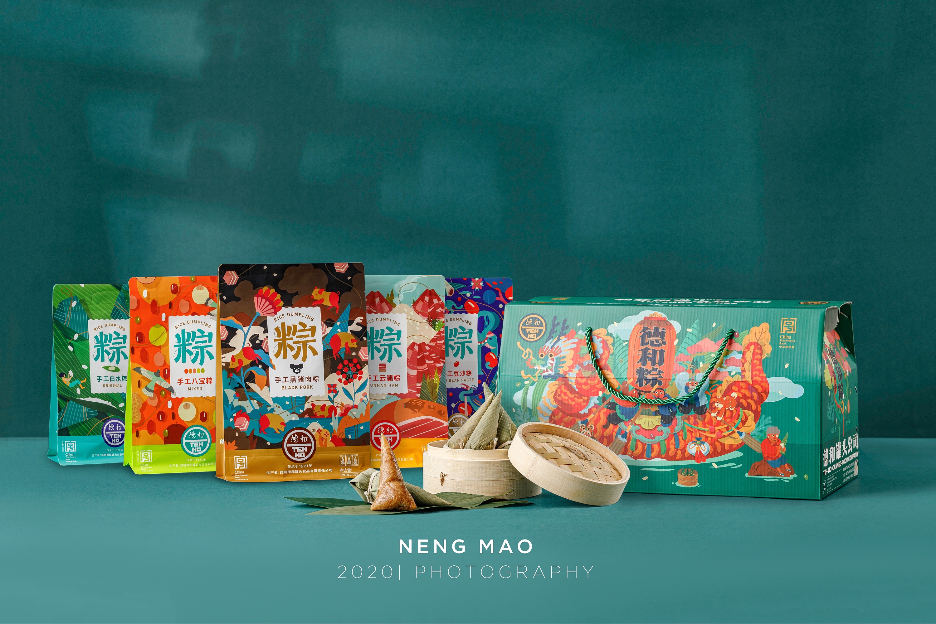 德和罐头.德和香粽礼盒端午粽子拍摄案例.