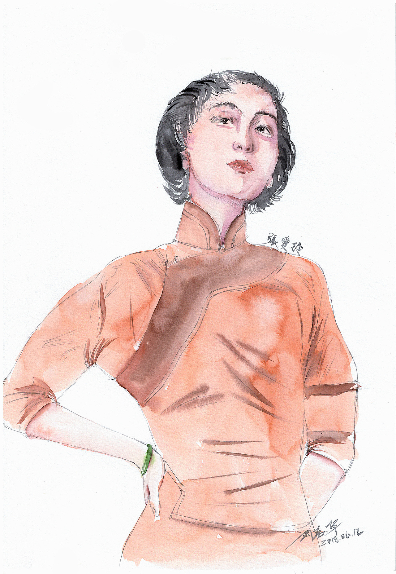 30天30张水彩肖像