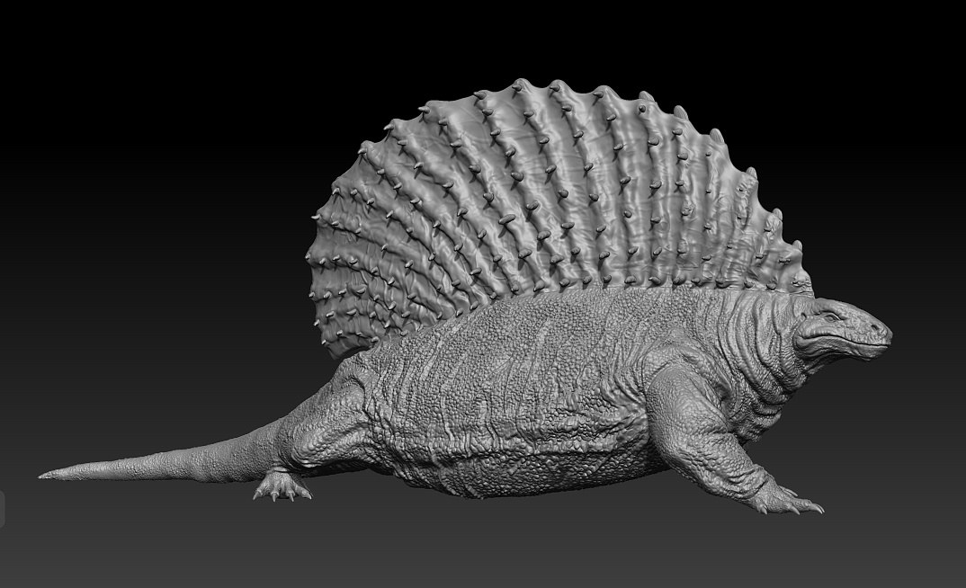 远古异齿龙3d打印模型