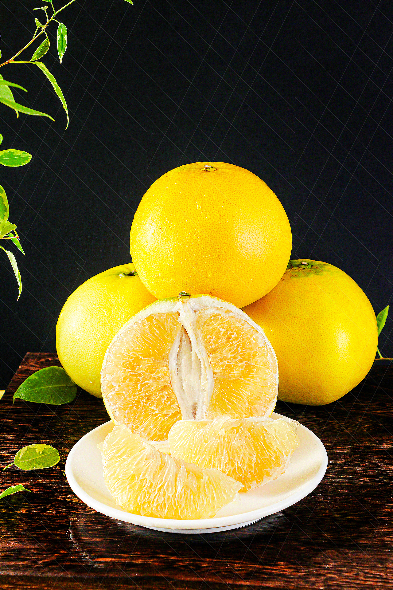 新鲜黄金葡萄柚 西柚 柚子拍摄 水果拍摄