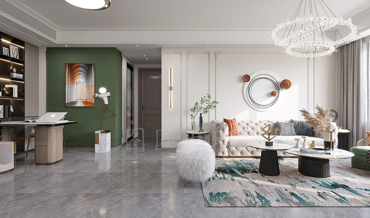  现代法式风格，艺术精致有档次