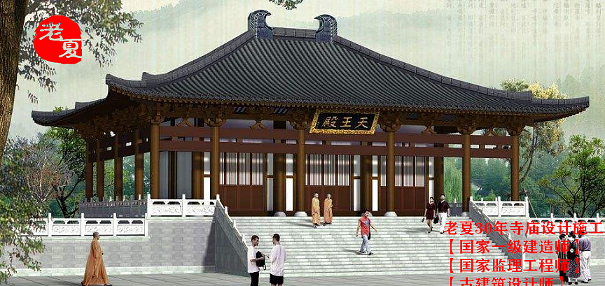 小型寺庙设计效果图, 寺庙组织架构图,寺庙设计案例 深圳寺庙设计