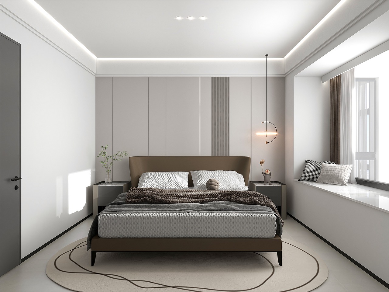 新作 | 80m² 现代黑白灰色调 优雅永不过时