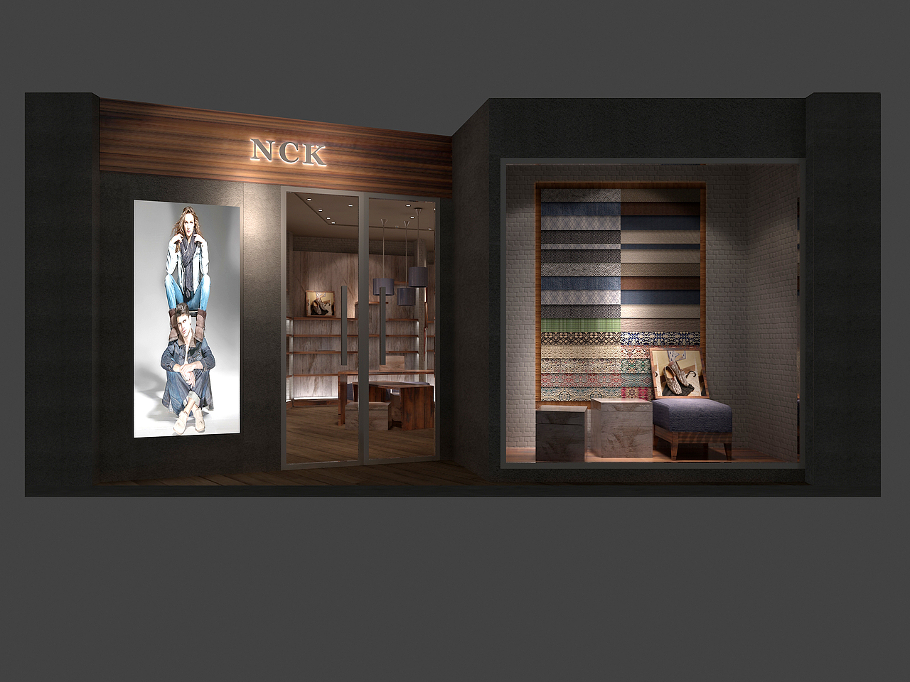 NCK布鞋店效果图（图ZMjU3MDA2NDg4） - 商业空间设计 - 站酷设计师小镊子原创素材 - 站酷ZCOOL