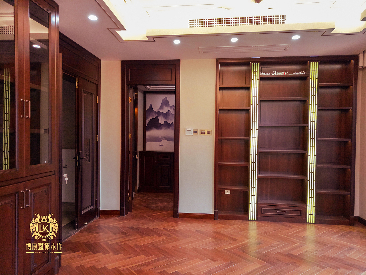 博康整体木作分享:汤逊湖壹号别墅全屋整木定制案例