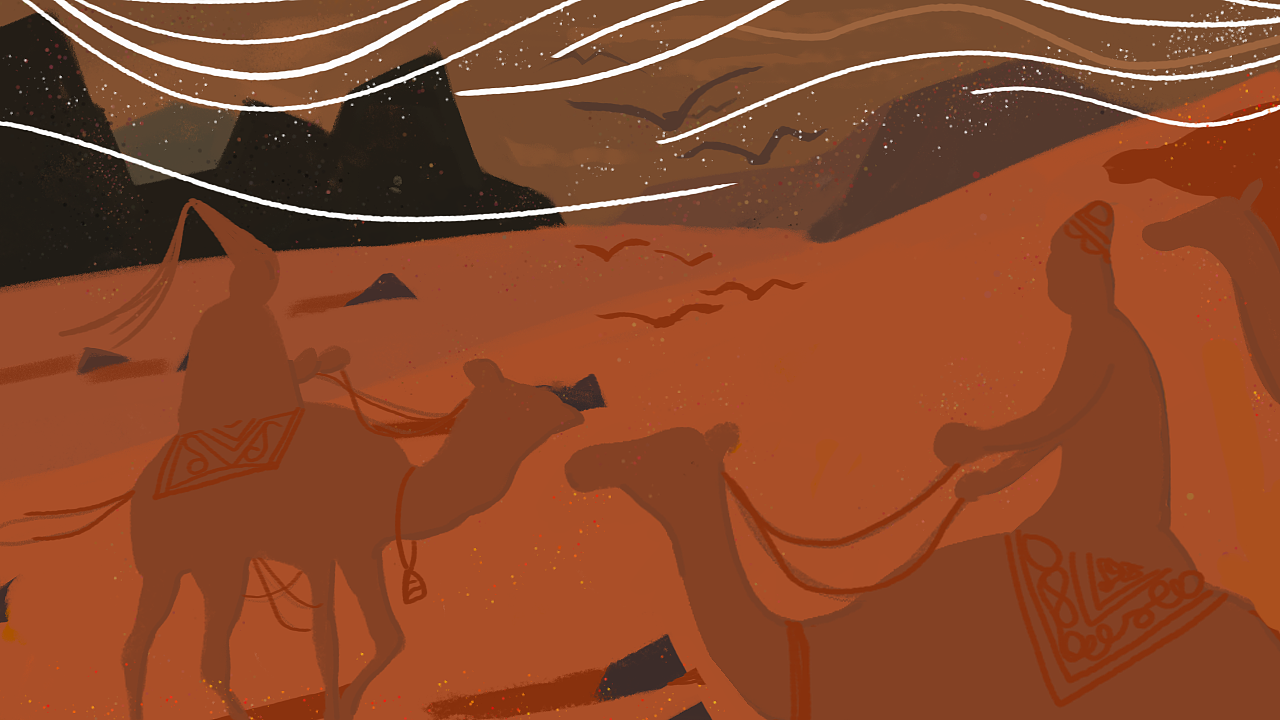 沙漠的遇见（图ZMTMwNjA5OTA0） - 创作习作 - 站酷设计师杨糯米原创素材 - 站酷ZCOOL