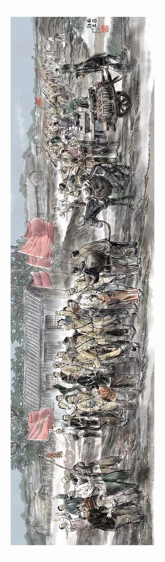 红色主题展馆~层板画~景箱~展馆画~连环画、国画